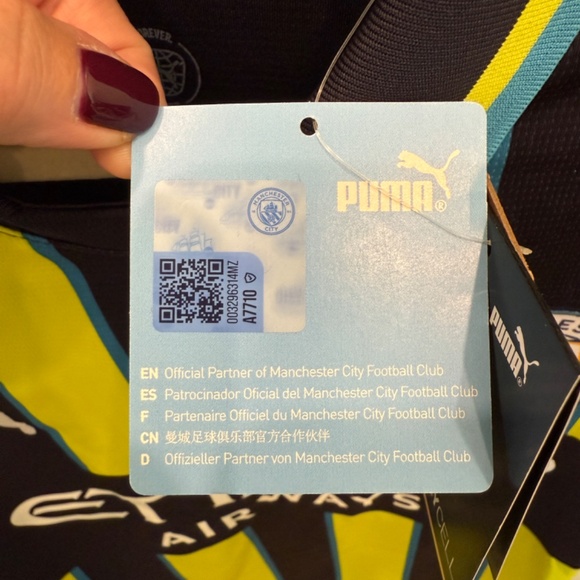 NWT Authentic Puma Manchester City FC 24-25 Away Jersey - Picture 8 of 10